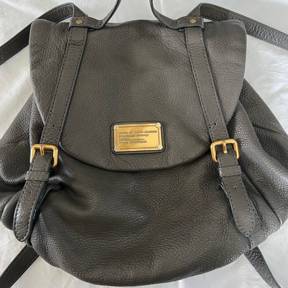 Marc Jacobs leather backpack purse